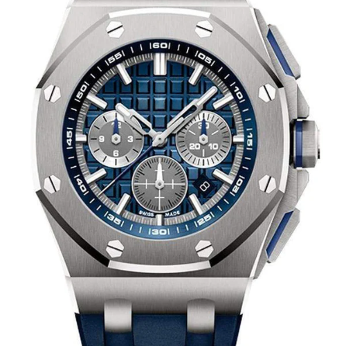 AP Royal Oak Offshore Blue Silver OFFs – Blue Rubber – 43mm