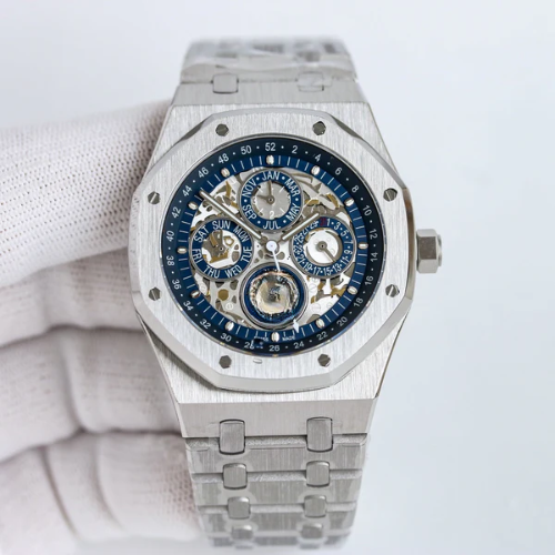 AP Royal Oak Skeleton Blue Grey – White 904L Steel – 41mm