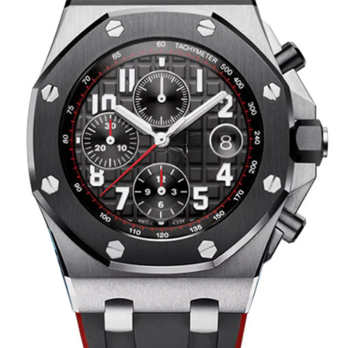 AP Royal Oak Offshore Black Red – Black Leather – 43mm