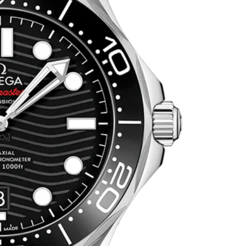 OMG Seamaster Diver 300M – Black & Silver – Black Rubber – Automatic – 42mm