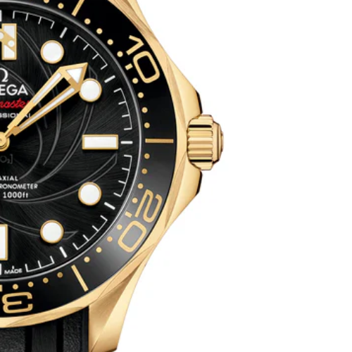 OMG Seamaster Diver 300M – Black & Gold – Black Rubber – Automatic – 41mm