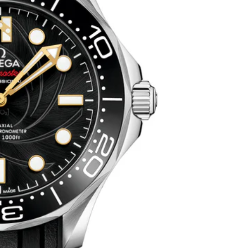 OMG Seamaster Diver 300M – Black & Silver – Black Rubber – Automatic – 41mm