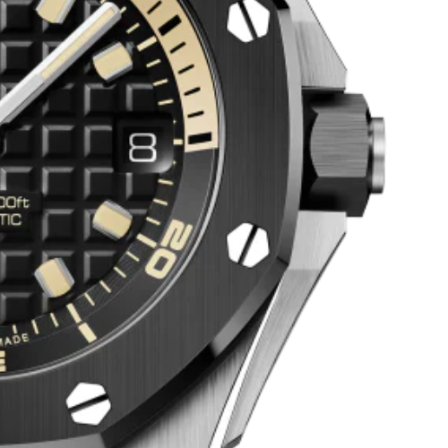 AP Royal Oak Offshore Black OFFs – Grey Rubber – 42mm