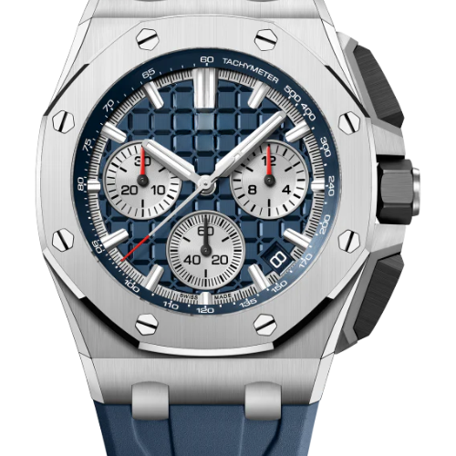 AP Royal Oak Chronograph Ceramic Bezel – 904L Steel – 43mm (Quartz)
